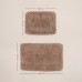 Коврики SL Home, 2 шт: 59×73 см, 68×104 см, кремовые