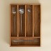 Лоток для столовых приборов SL Home, 34×25×5 см, дуб