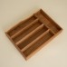 Лоток для столовых приборов SL Home, 34×25×5 см, дуб