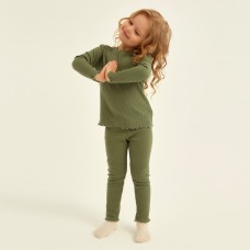 Пижама детская SL HOME р 38 (146-152), оливковый
