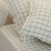 Простыня SL Home Cotton 245*260 см, цв.белый/серый, 100% жатый хлопок