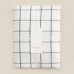 Простыня SL Home Cotton 245*260 см, цв.белый/серый, 100% жатый хлопок