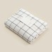 Простыня SL Home Cotton 245*260 см, цв.белый/серый, 100% жатый хлопок