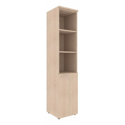  Шкаф колонка с глухой малой дверью (R) и топом XHC 42.5(R) Бук Тиара 432х432х1955