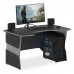  Стол компьютерный игровой (1уп) STG 1385 Антрацит/Металлик 1360х850х750