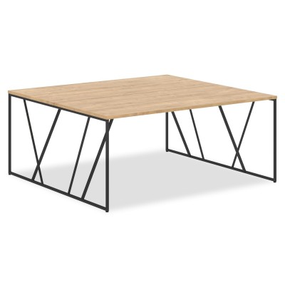  Стол LWST 1716 Дуб Бофорд/Черный 1760х1606х750 LOFTIS