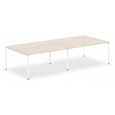  Стол 4-х местный XWST 3214 Бук Тиара/Белый полумат 3200х1406х750