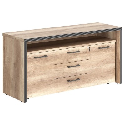 Тумба с фригобаром TTF-3D.1A Дуб Каньон 1640х550х800 TORR