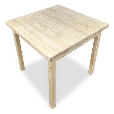 Стол кухонный Solarius Классика из массива сосны квадратный,  80x80х75 см, без покраски  Стол кухонный Solarius Классика из массива сосны квадратный,  80x80х75 см, без покраски