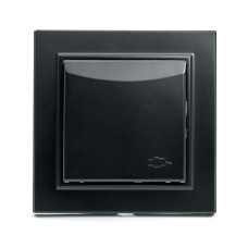 Розетка 1-местная с крышкой Stekker PST16-9012-03 с защитной шторкой 39481