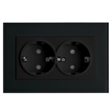 Розетка 2-местная Stekker PST16-9011-03 с защитной шторкой 39482