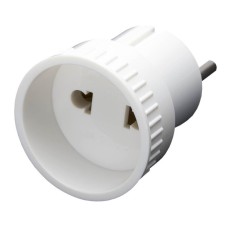 Адаптер сетевой Stekker б/з 10A 250V белый Feron ADP100520 39005