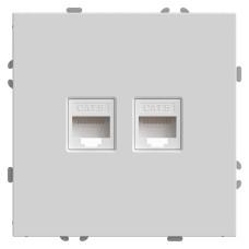 Розетка компьютерная 2-местная RJ-45 Stekker RST00-5111-01 Эмили 49874