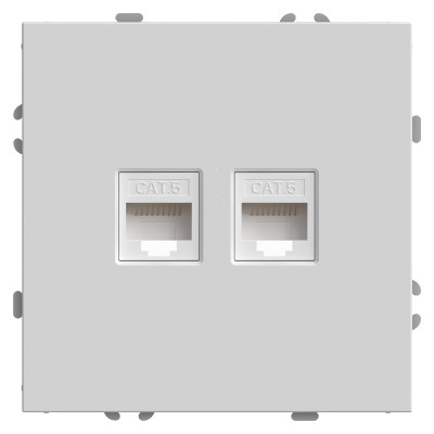 Розетка компьютерная 2-местная RJ-45 Stekker RST00-5111-01 Эмили 49874
