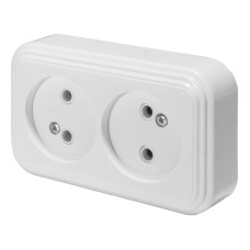 Розетка 2-местная Stekker PST16-30-20 (RA 16-237-Б) 39693