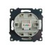Розетка компьютерная 1-местная RJ-45 Stekker Катрин GLS00-7107-08 49227