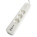 Сетевой фильтр 3-местный с/з и 2 USB-A+2 Type-C 3 Stekker Nova HM21-31-03 50100