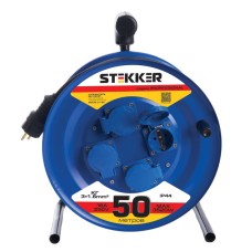 Удлинитель на металлической катушке 4-местный Stekker PRF02-31-50 50м 39787