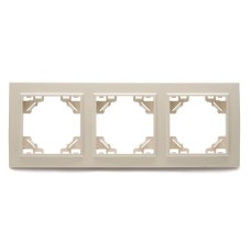 Рамка 3-местная горизонтальная Stekker PFR00-9003-02 39242