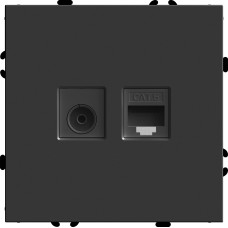 Розетка TV + компьютерная RJ-45 Stekker RST00-5106-05 Эмили 49846