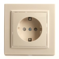 Розетка 1-местная Stekker PST16-9010-02 с защитной шторкой 39236