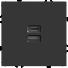 Розетка 2-местная USB + Type C Stekker RST10-5115-05 Эмили 49853