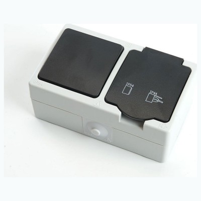 Блок с розеткой и выключателем Stekker Велена 32759