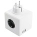  Разветвитель сетевой 3-местный с/з STEKKER ADP16-23-21, 250V, 16A, ABS пластик, белый