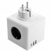  Разветвитель сетевой 3-местный с/з STEKKER ADP16-23-21, 250V, 16A, ABS пластик, белый