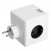  Разветвитель сетевой 3-местный с/з STEKKER ADP16-23-21, 250V, 16A, ABS пластик, белый