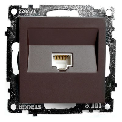 Розетка Ethernet RJ-45 без рамки Stekker Катрин 49023