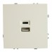 Розетка USB и type C без рамки Stekker RST10-5115-01 49879