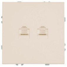 Розетка двойная Ethernet RJ-45 без рамки Stekker Эмили 49900