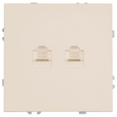 Розетка двойная Ethernet RJ-45 без рамки Stekker Эмили 49900