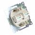 Розетка двойная Ethernet RJ-45 без рамки Stekker Катрин 50009