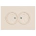 Розетка двойная без заземления и со шторкой Stekker Эмили 49903 Розетка двойная без заземления и со шторкой Stekker Эмили 49903