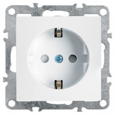 Розетка с заземлением и со шторками, без рамки Stekker PST16-9110 39317