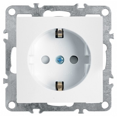 Розетка с заземлением и со шторками, без рамки Stekker PST16-9110 39317