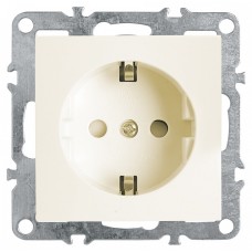Розетка с заземлением и со шторками, без рамки Stekker PST16-9110 39328
