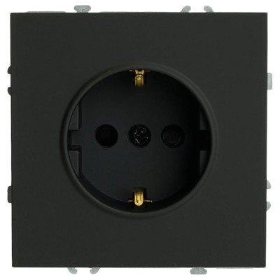 Розетка с заземлением и со шторкой, без рамки Stekker Эмили 49854