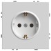 Розетка с заземлением и со шторкой, без рамки Stekker Эмили 49880