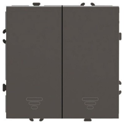 Выключатель самовозвратный двухклавишный без рамки Stekker Эмили 50367