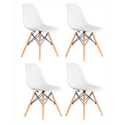 Набор из 4 стульев Eames
