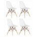 Набор из 4 стульев Eames