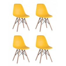 Набор из 4 стульев Eames