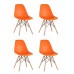Набор из 4 стульев Eames