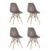 Набор из 4 стульев Eames