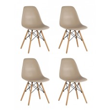 Набор из 4 стульев Eames