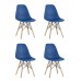 Набор из 4 стульев Eames