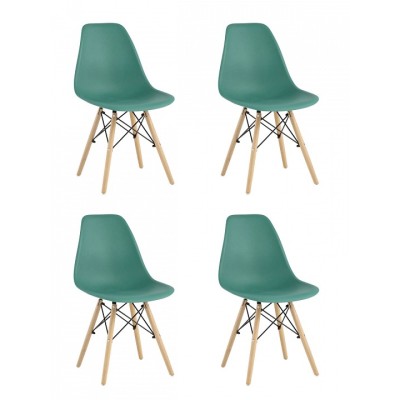 Набор из 4 стульев Eames